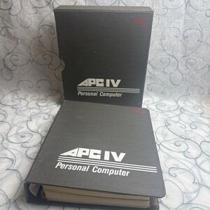 Vintage NEC APC IV MS-DOS User Manual Binder 1986 Personal Computer Guide